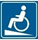 Grafika: Osoba niepełnosprawna na wózku logo